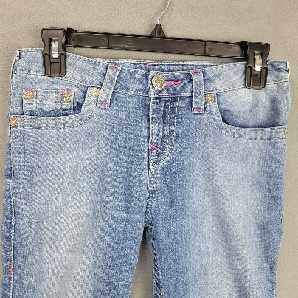 True Religion Skinny Jeans‎ Girls 12 Blue Denim Cotton Stretch Medium Wash - Picture 2 of 9